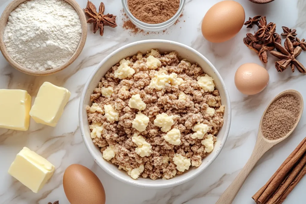 cookies with cinnamon crumble topping